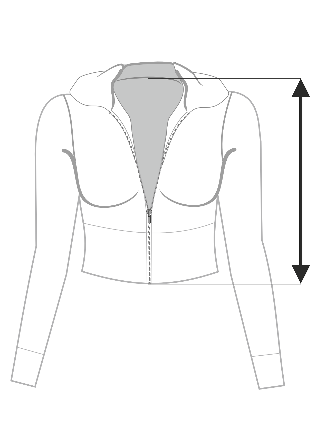 Mae zip gray
