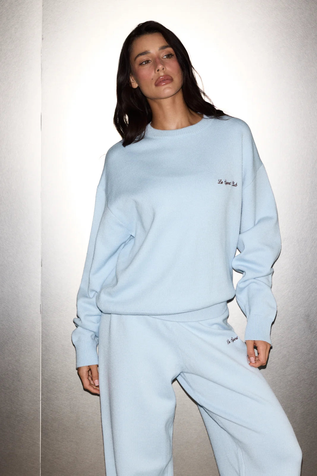 SOFT KNIT CREWNECK BABY BLUE