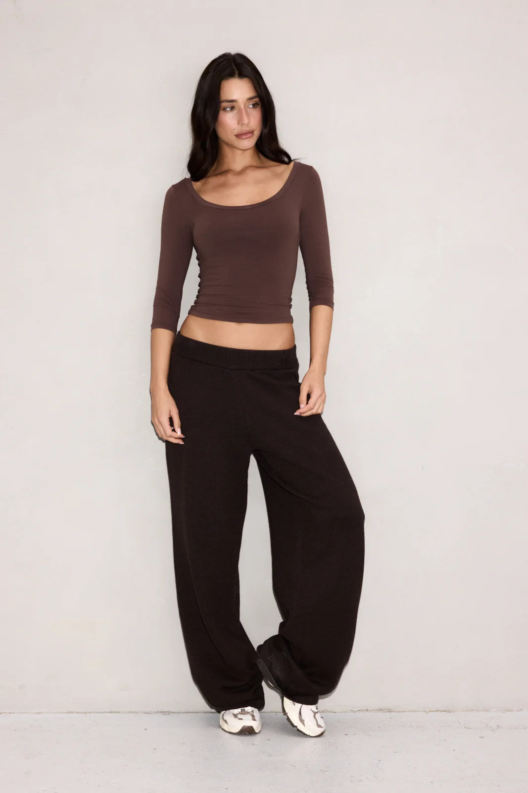 NO. 5 SOFTSKIN FEMME TOP BRUN