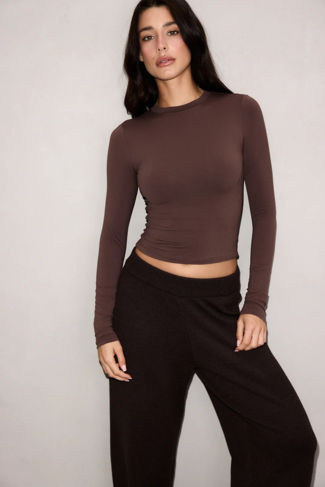 NO. 4 SOFTSKIN LONGSLEEVE BRUN