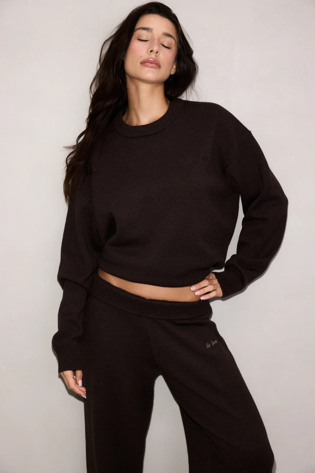SOFT KNIT CREWNECK BRUN - Le Privé
