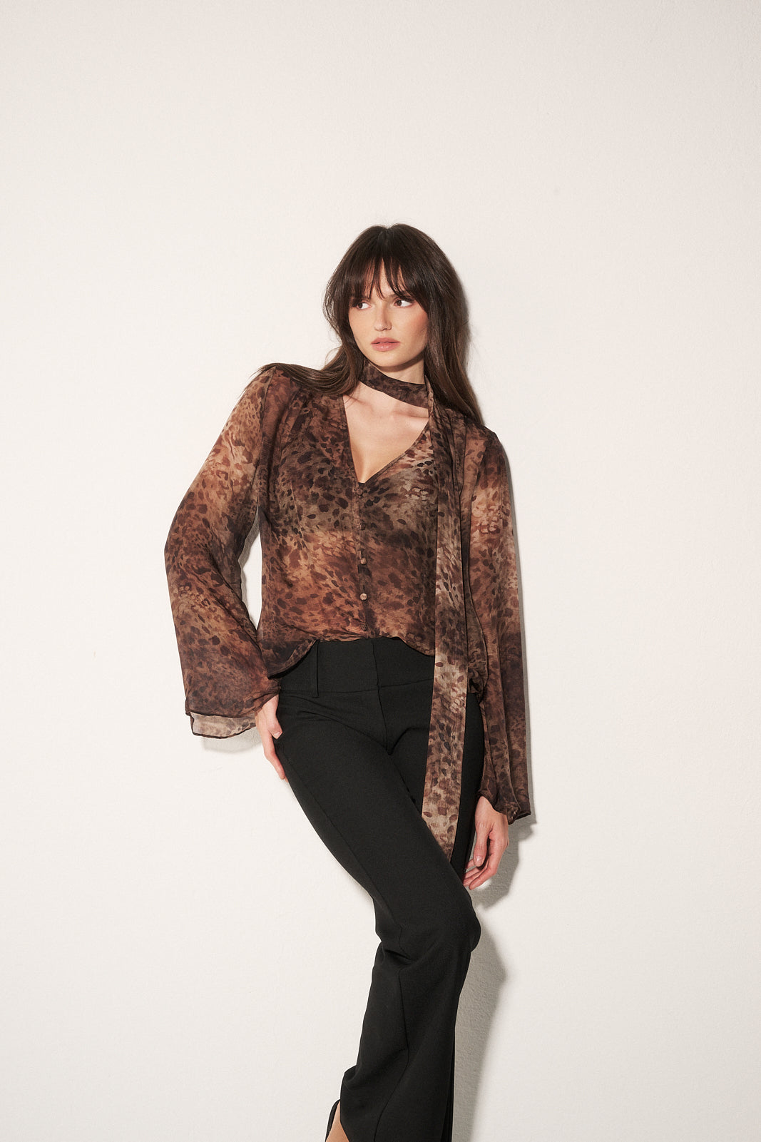Aude shirt leopard
