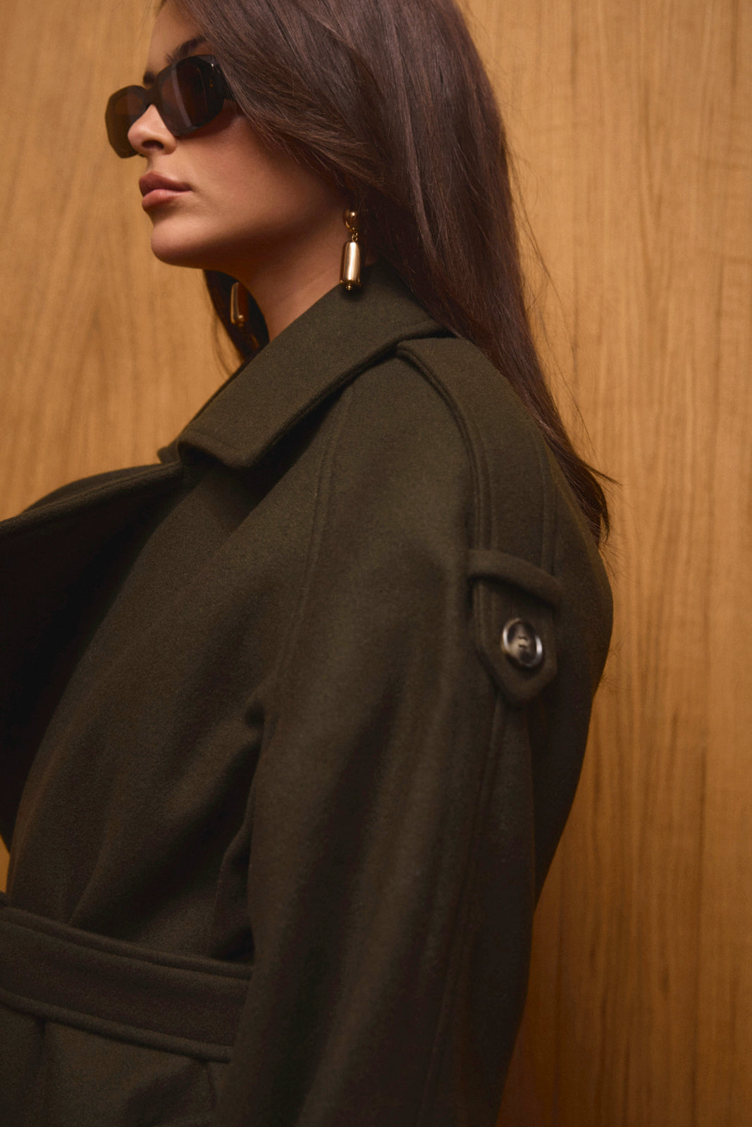 Colette coat olive