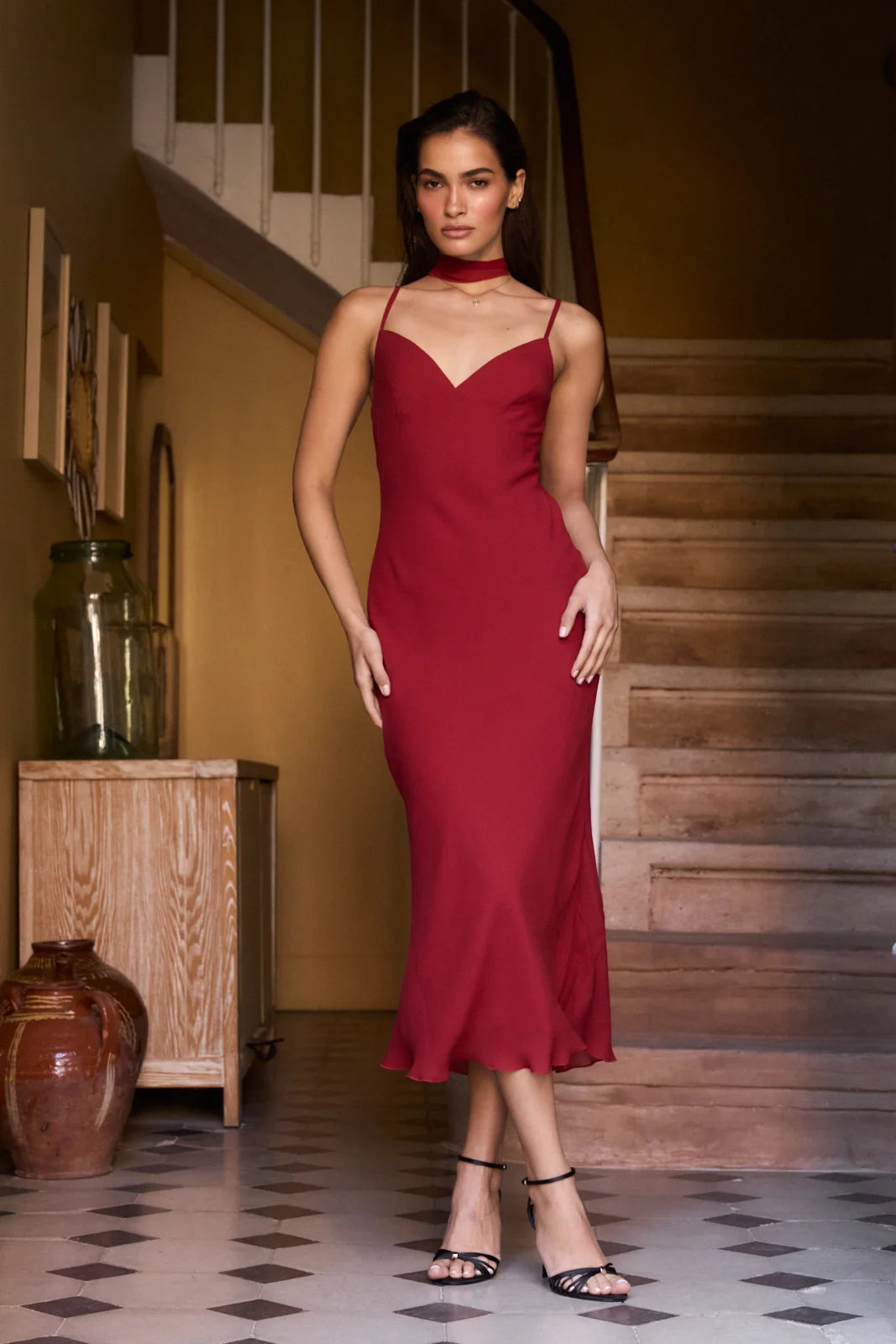 Felice chiffon rouge