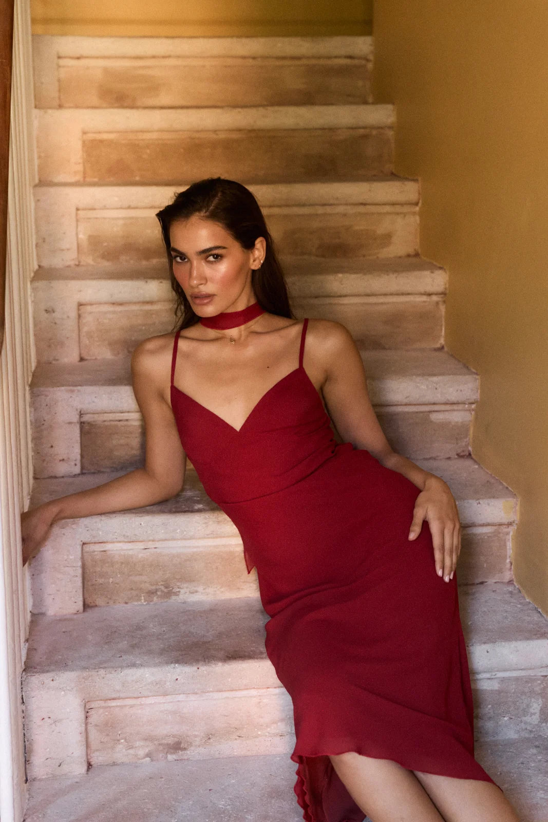 Felice chiffon rouge