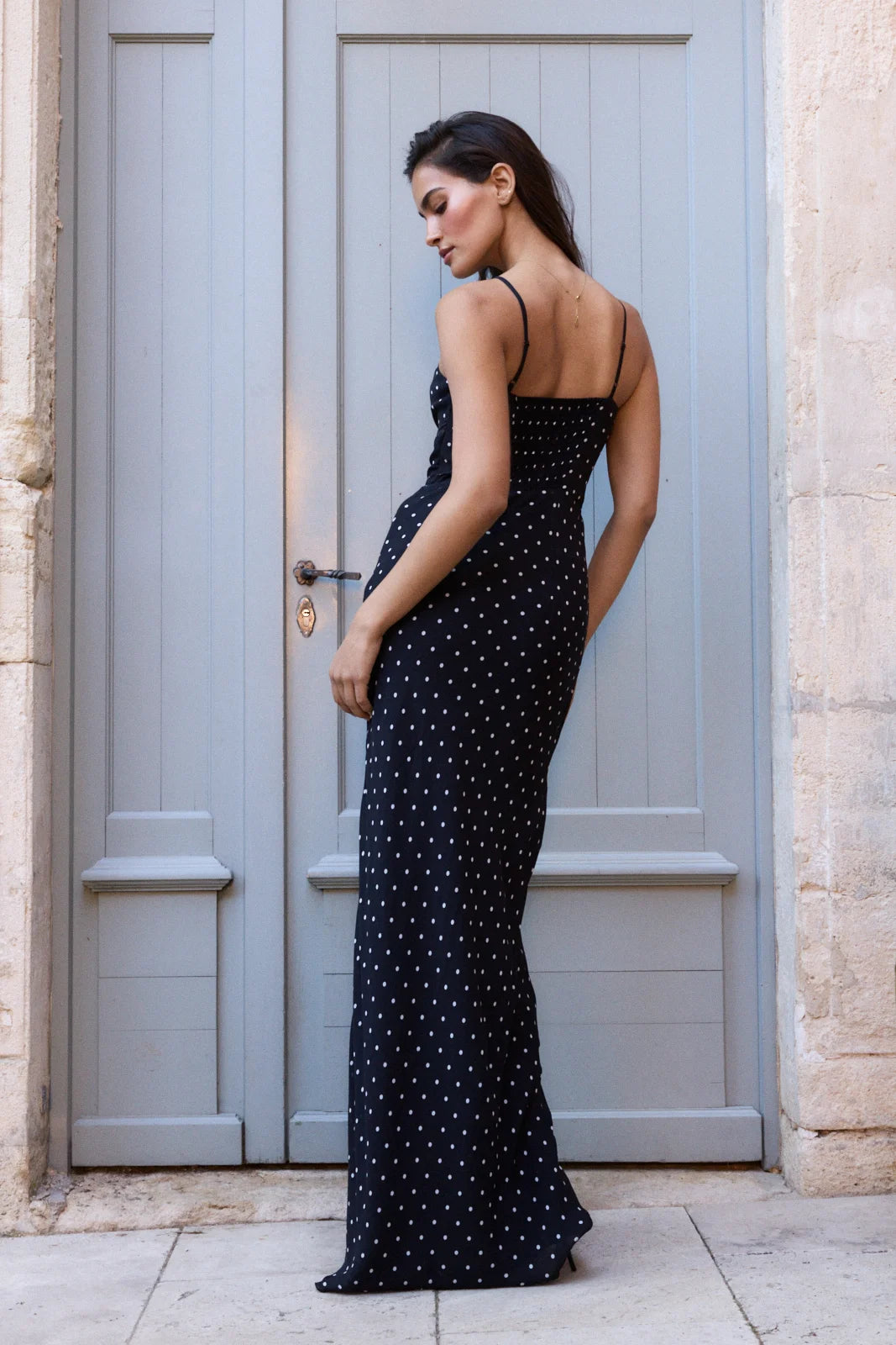 Roseline chiffon dots