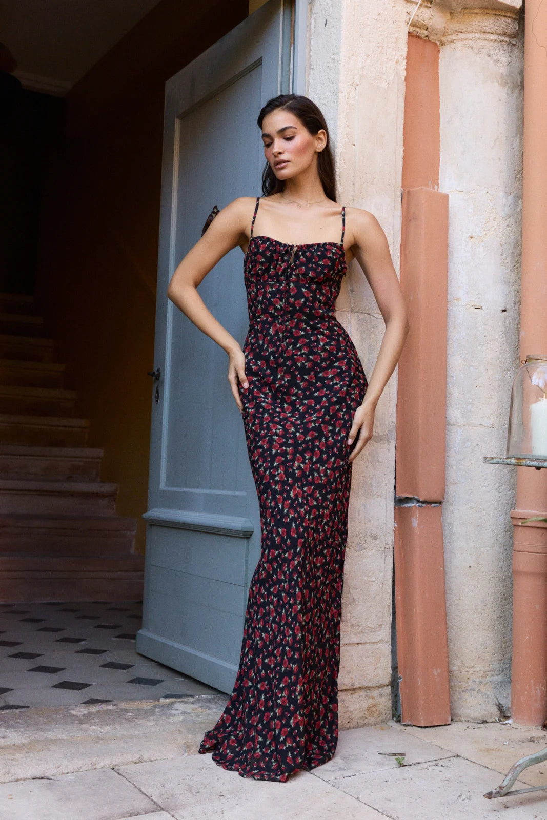 Roseline chiffon fleur