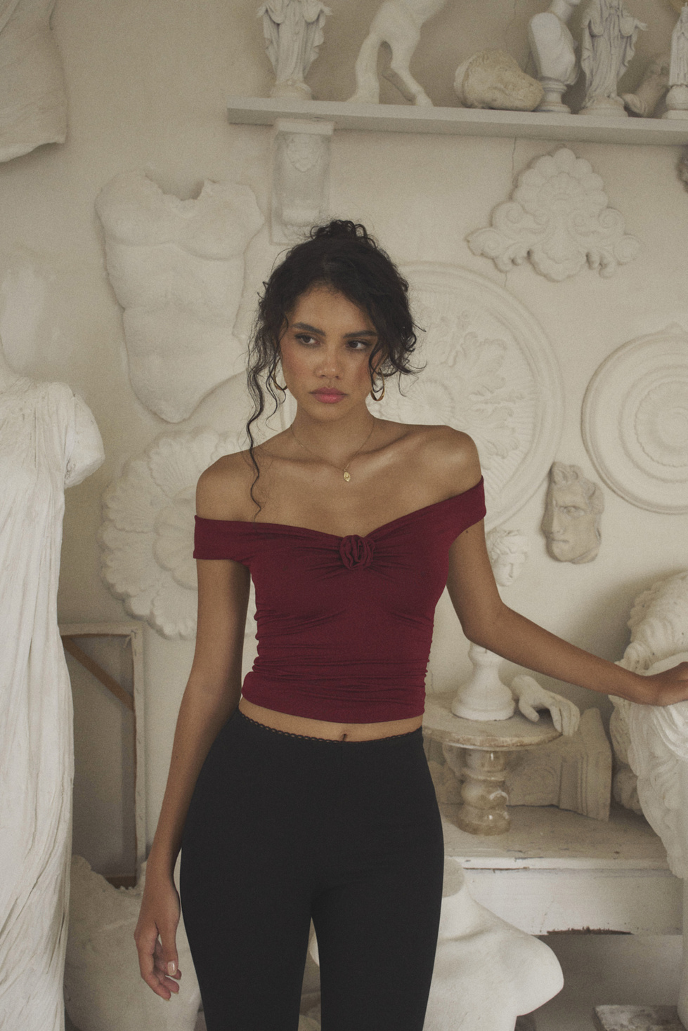 CINDY TOP BORDEAUX
