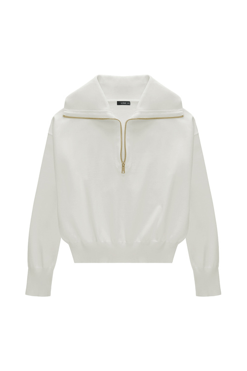 IVY ZIP BLANC